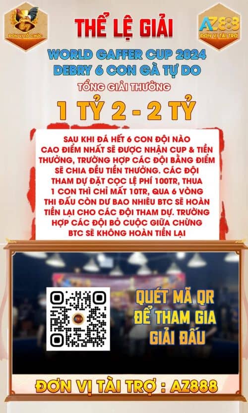 Thông báo Giải Đấu Gà 6 Con Tự Do Tại CPC1 Ngày 23 và 26/9/2024